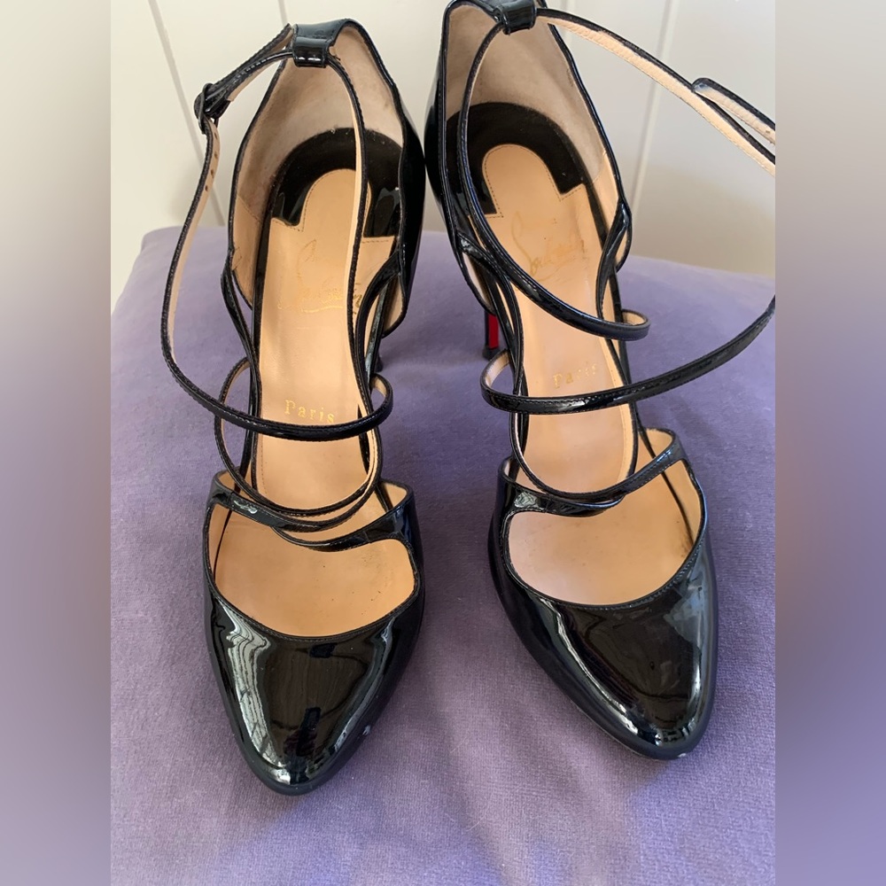 Christian Loubaoutin Patent Leather D’orsay Heels